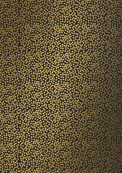Weihnachtspapier Mini Dots Black/Gold K691641-9