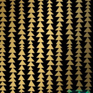 Weihnachtspapier Modern Forest Black/Gold K691661-3