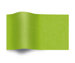 Bedrucktes Tissue-Papier Grün auf Rolle