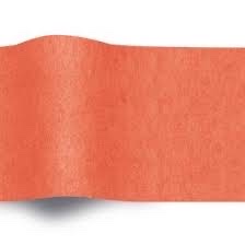 Bedrucktes Tissue-Papier Orange auf Rolle