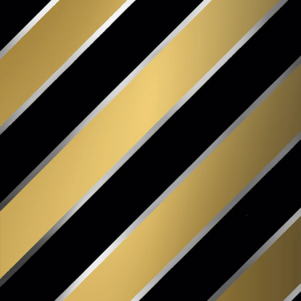 Schwarz Gold Geschenkpapier Diagonale Streifen