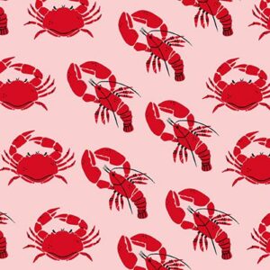 Inpakpapier Lobster Coated Rood