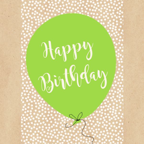 Servietten 33x33cm 20er Pg By Nature Birthday Ballon