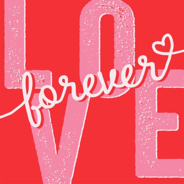 Servietten 33x33cm 20er Pg Avtg. Love forever - Liebe