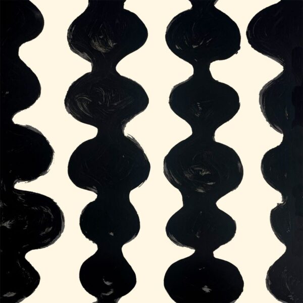 Servietten 33x33cm 20er Pg Avtg. Colour Waves cream-black