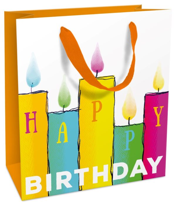 Tasche 18x21x8cm Colour Candles