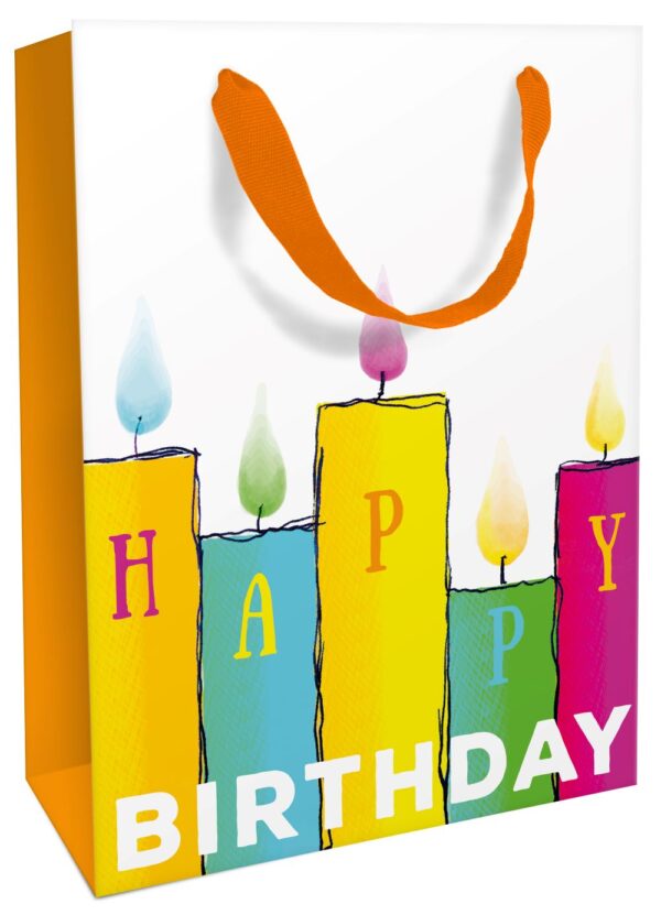 Tasche 26x36x13cm Colour Candles