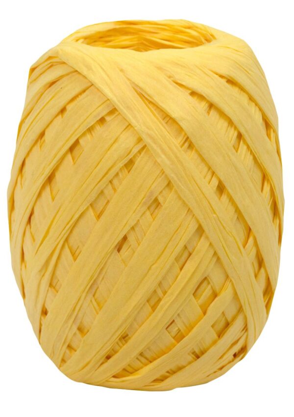By Nature Raffia Ei 30m gelb