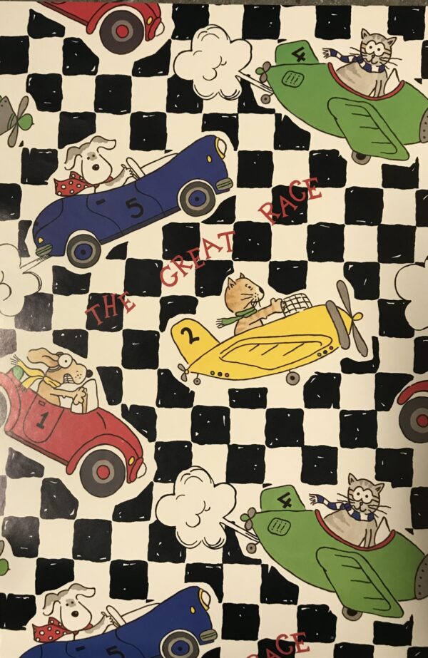 24 Vellen Geschenkpapier Race