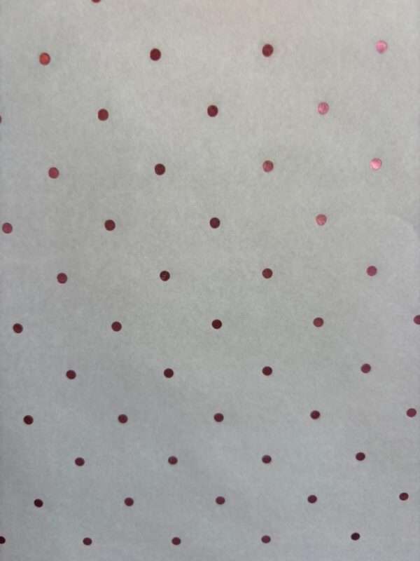Seidenpapier Tissuepapier mit Roze Metallic Punkte