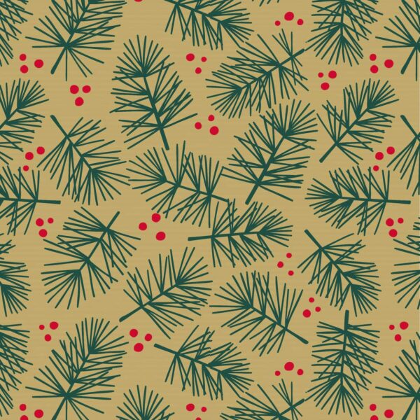 Geschenkpapier Weihnachten Tannenzweige