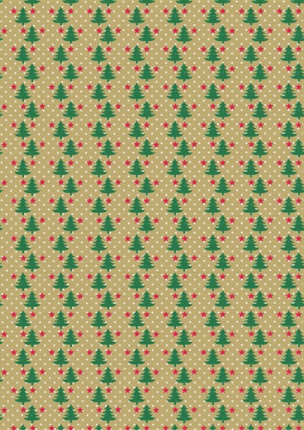 Weihnachtspapier Kraft Weihnachtsbäume