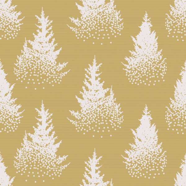 Weihnachten Geschenkpapier Xmas Wald Weiß