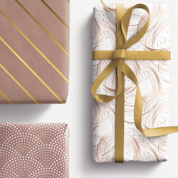 Inpakpapier glitter and glamour rose gold