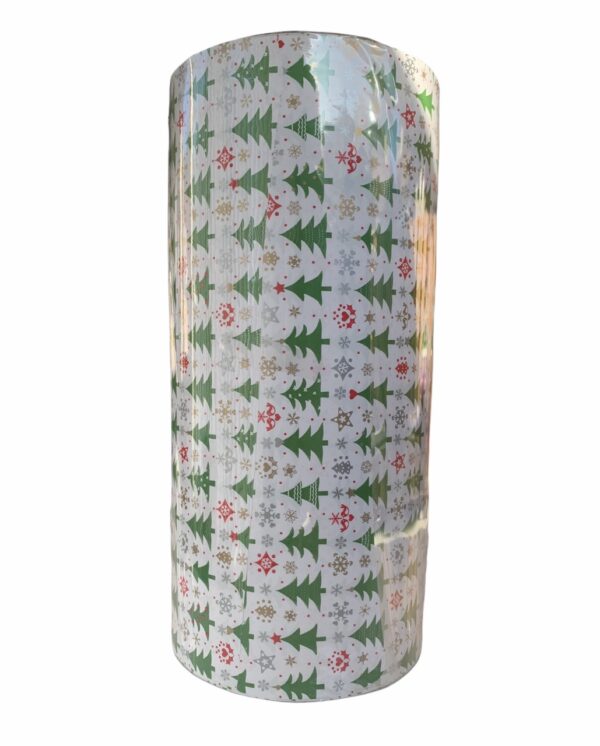 Geschenkpapier Weihnachten Kleine Bäume Grün