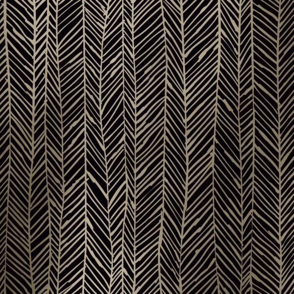 Weihnachts geschenkpapier Fischgrät Schwarz Gold